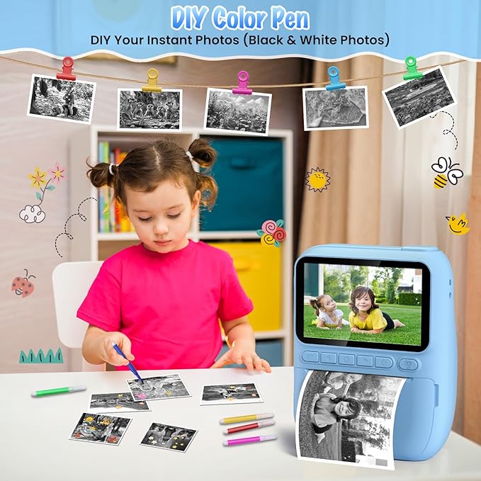 Kids Camera Instant Print, 3.0" HD 32MP Birthday Gifts - Image 6