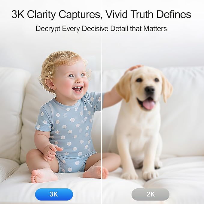 5G Security Camera Indoor, 3K Pet/Dog Camera - Image 3