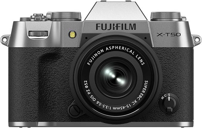 Fujifilm X-T50 Mirrorless Digital Camera XC15-45mmF3.5-5.6 OIS PZ Lens Kit by FUJIFILM