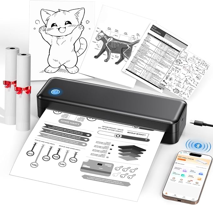 PEDOOLO Portable Printer Wireless by PEDOOLO