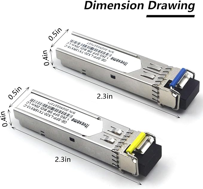 2 Pairs 1.25G BIDI SFP Network Transceiver Module, 1.25 Gigabit Single Mode - Image 2