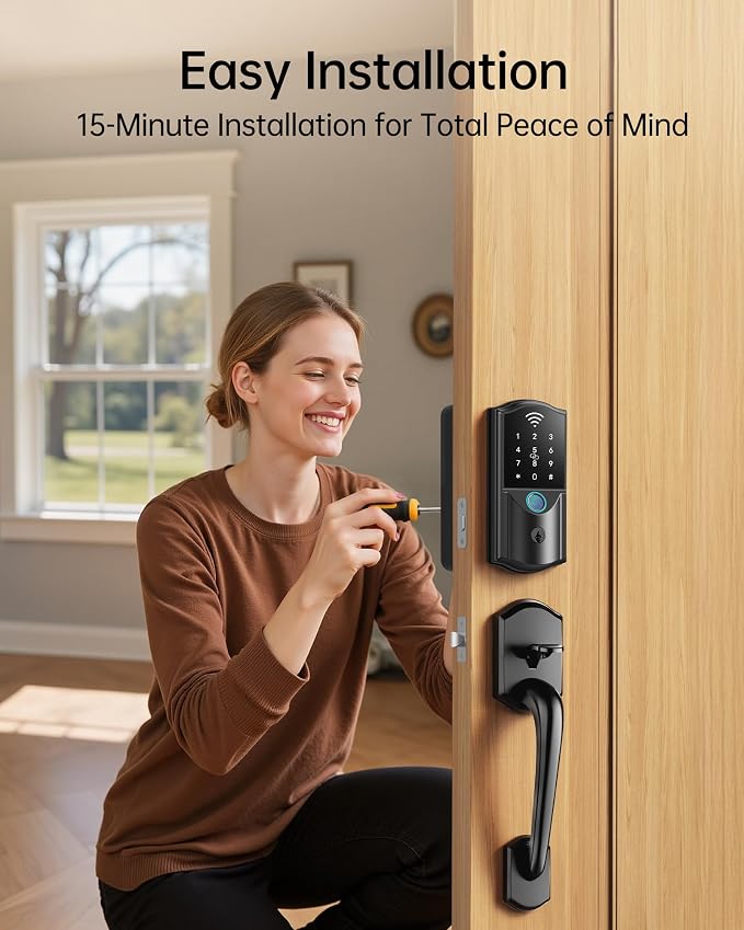 Built-in WiFi Smart Lock with Handle Set - Image 9