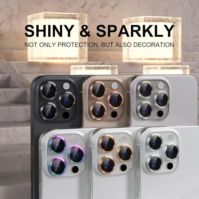 Choiche Compatible for iPhone 16 Pro/iPhone 16 Pro Max Camera Lens Protector - Image 7