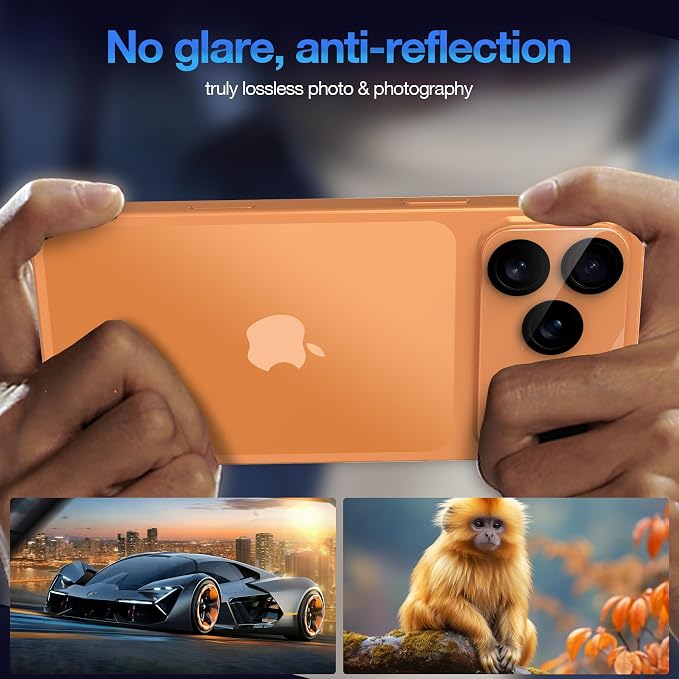 WHPXJY 2025 New Upgrade for 3 pack iPhone 17 Pro Camera Lens Protector-Tempered - Image 4