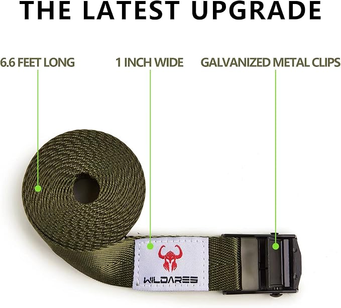 1" x 6.6' Trail Camera Strap, 1800 lbs, Heavy-Duty Game Camera Strap, Tree Belts - Image 3
