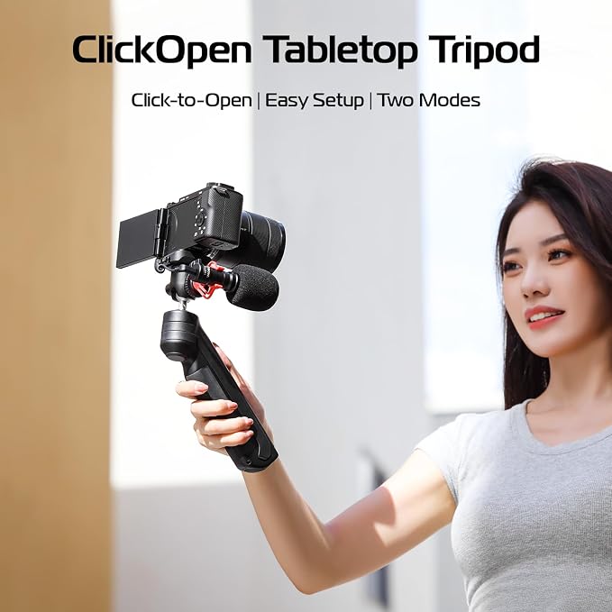 ULANZI TT38 One-Click Opening Vlogging Tripod Uka Quick-Release F38 w Cold Shoe - Image 2