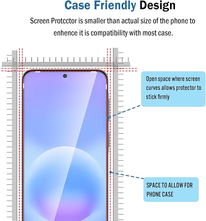 2+2 Pack for Samsung Galaxy A37/A57/A36/A56 5G Screen Protector - Image 3