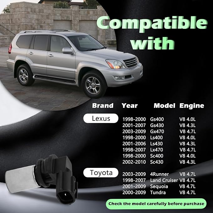 Engine Crank Crankshaft Position Sensor V8 4.7L Compatible - Image 3