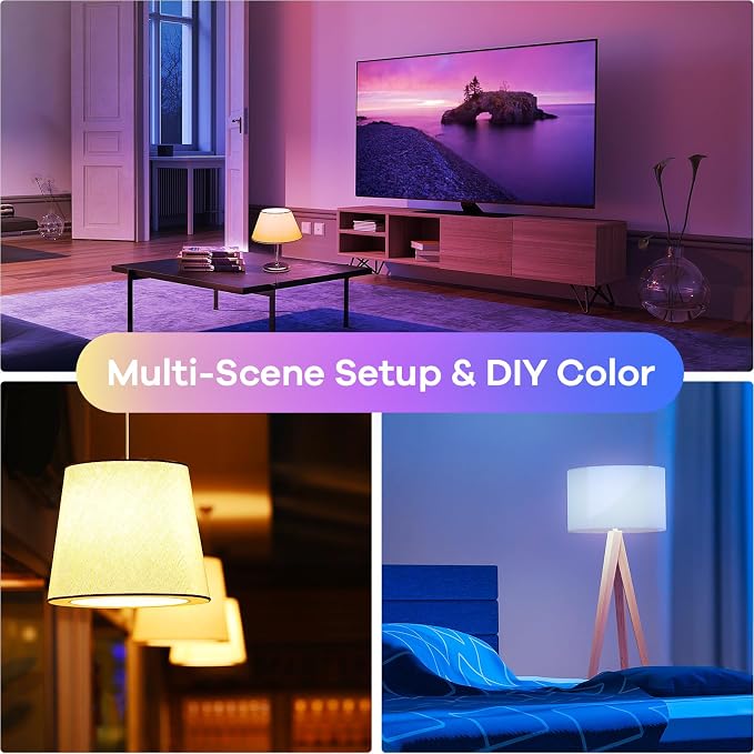 Linkind Matter Smart Light Bulb, BR30 Smart Bulbs, Recessed LED Color Changing - Image 9