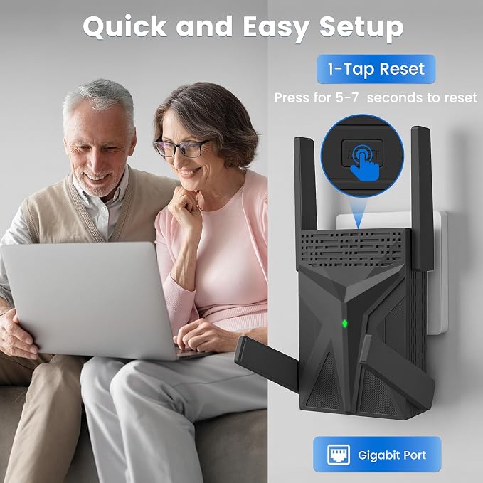 2026 AX1800 WiFi 6 Extender, WiFi Extender Signal Booster - Image 7