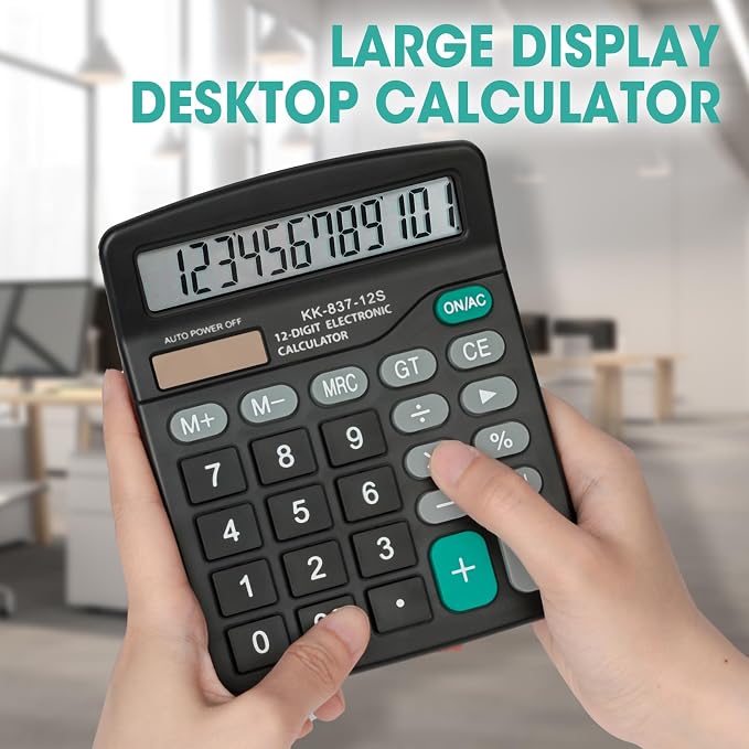 24 Pack Calculator Bulk, 12 Digits Calculators Desktop - Image 6