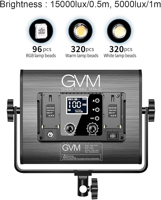 GVM RGB LED Video Light, Photography Lighting - Image 3
