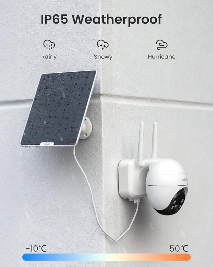 ieGeek Solar Security Cameras Wireless Outdoor, WiFi Surveillance Camera - Image 9