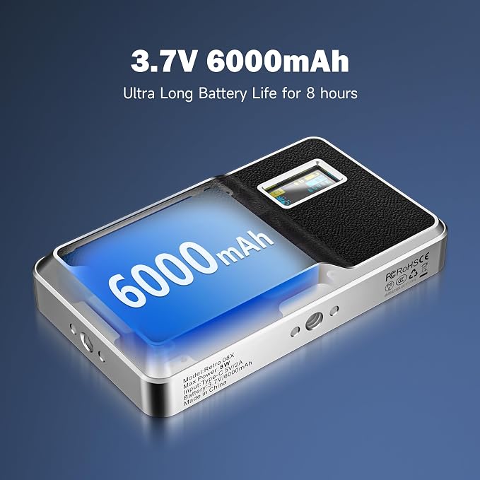 VILTROX 6000mAh On Camera LED Light, APP Control RGB Video Light, All Metal RGB - Image 3