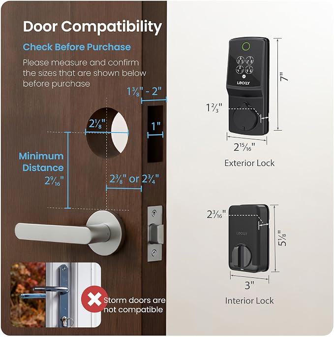 Lockly Secure Pro Smart Lock, 0.2s AI Fingerprint Door Lock, Patented PIN Genie - Image 9