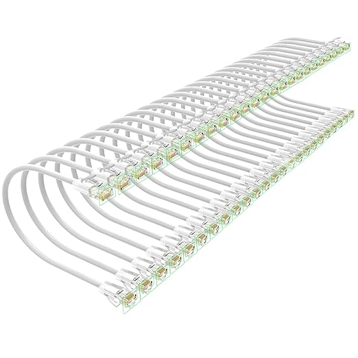 Cat 6 Patch Cables 0.5 feet, Slim Cat6a Ethernet Patch Cable 10Gbps 550Mhz by Unknown