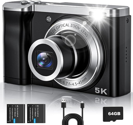 CAMKORY 5K Vlogging Camera by CAMKORY