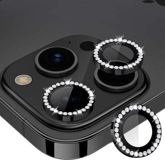for iPhone 15 Pro/iPhone 15 Pro Max Camera Lens Protector Bling Individual by Xfilm