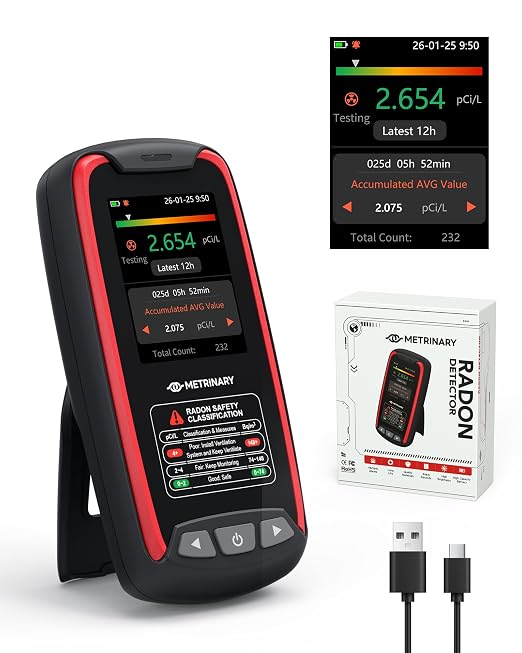 Radon Detector for Home, Rechargeable Radon Monitor by Unknown