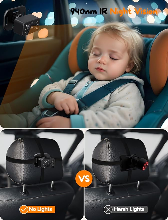 Baby Car Camera for 2 Kids - Image 4