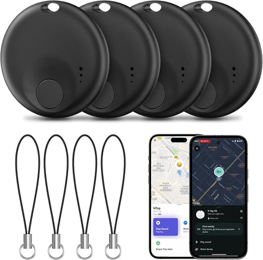 Tracker Tags - 4 Pack for Android & iOS Find My Apps, Item Finder for Keys by Unknown