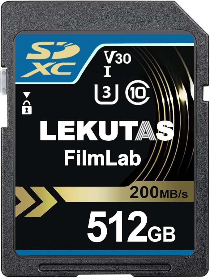 512GB SDXC UHS-I Memory Card by LEKUTAS