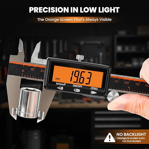 HARDELL Calipers 8", Rechargeable Digital Caliper - Image 3