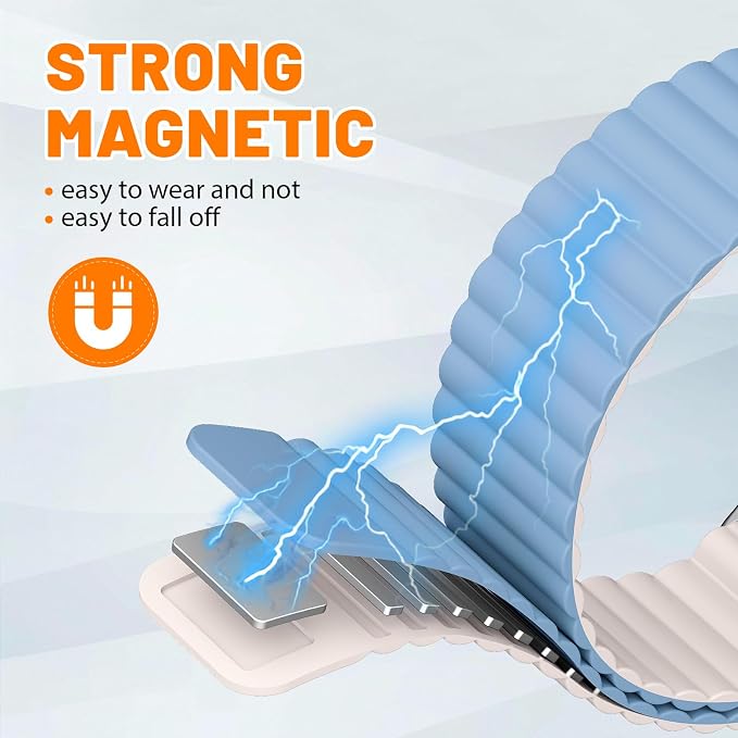 Magnetic Sport Bands for Apple Watch Band 40mm 38mm 41mm 42mm 44mm 45mm 46mm - Image 2