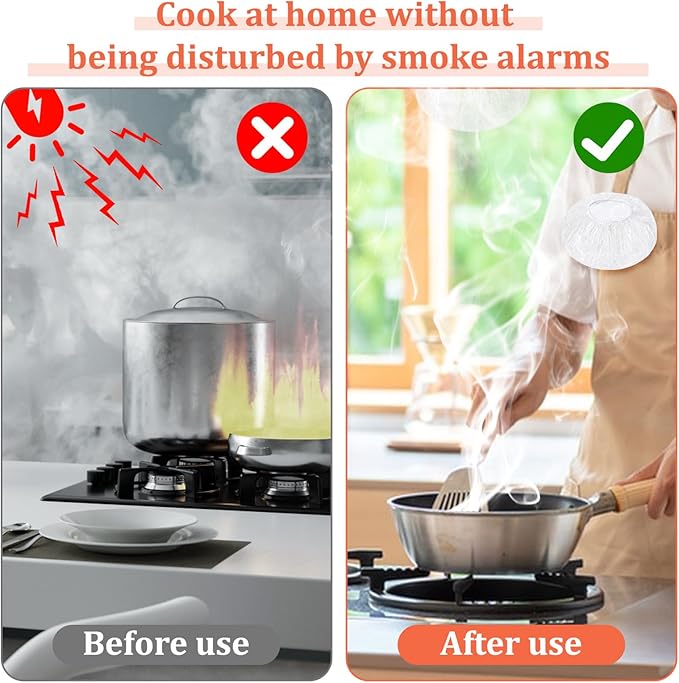 12 Pcs Detector Cover Fire Alarm Dust Paint Cover Stretch Plastic Fire Alarm - Image 4