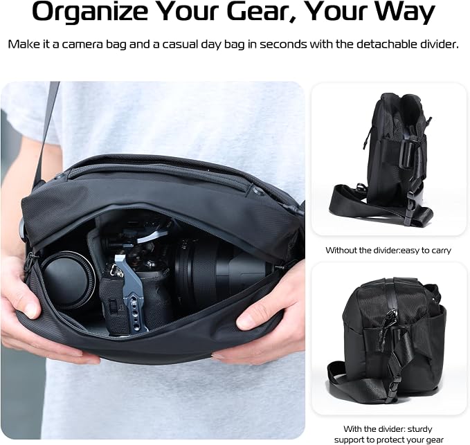 ULANZI Camera Sling Bag, Water-Resistant Camera Case - Image 5