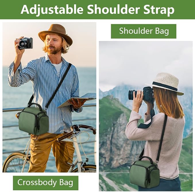 Ainiv DSLR Camera Bag, Waterproof Anti-Shock SLR Camera Case, Large Adjustable - Image 8