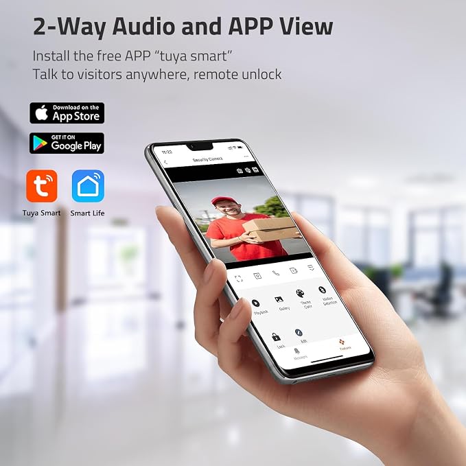 Wireless WiFi Video Doorbell Intercom System, 1080P Video Door Camera - Image 4