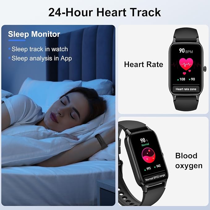 Jugeman Smart Watch for Men Women, 1.57" Smartwatch, 2026 New Fitness Tracker - Image 3