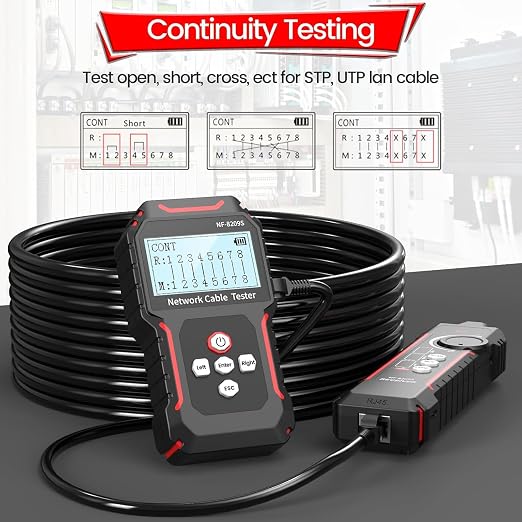NOYAFA NF-8209S Network Cable Tester, Ethernet Cable Tester - Image 3