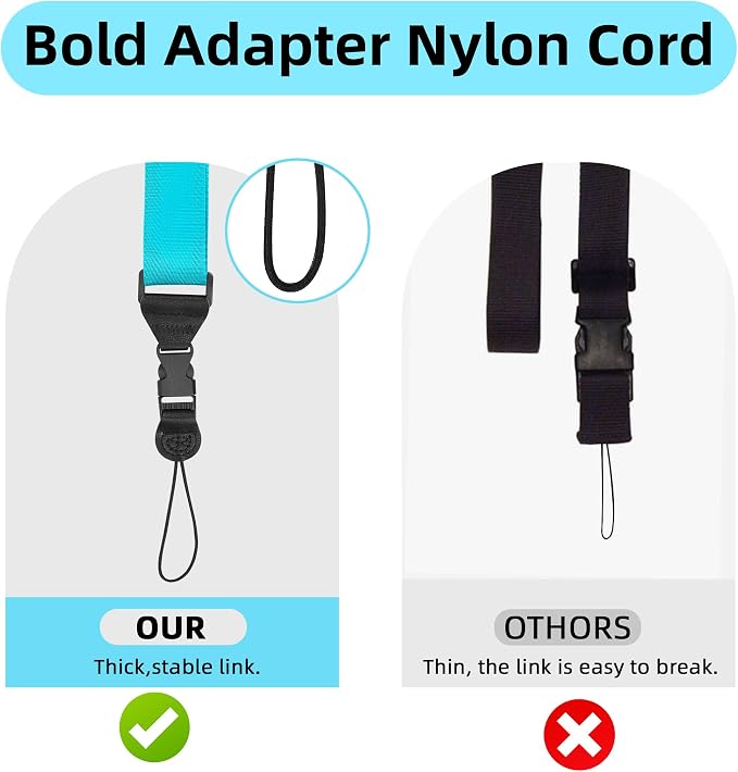 Adjustable Shoulder Strap:Comfortable iPad Strap Nylon Neck Lanyard - Image 3