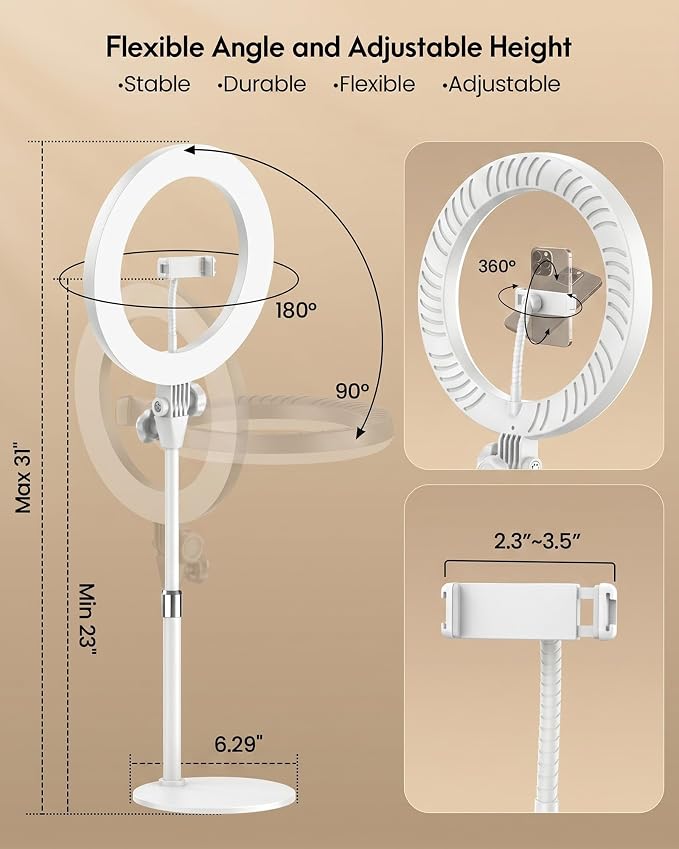 Ring Light with Stand, Zoom Lighting - Image 8