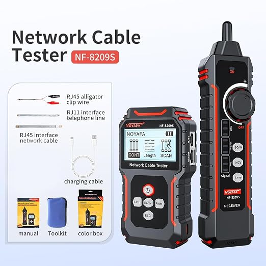 NOYAFA NF‑8209S Network Cable Tester – Upgrade Ethernet Cable Tester - Image 8