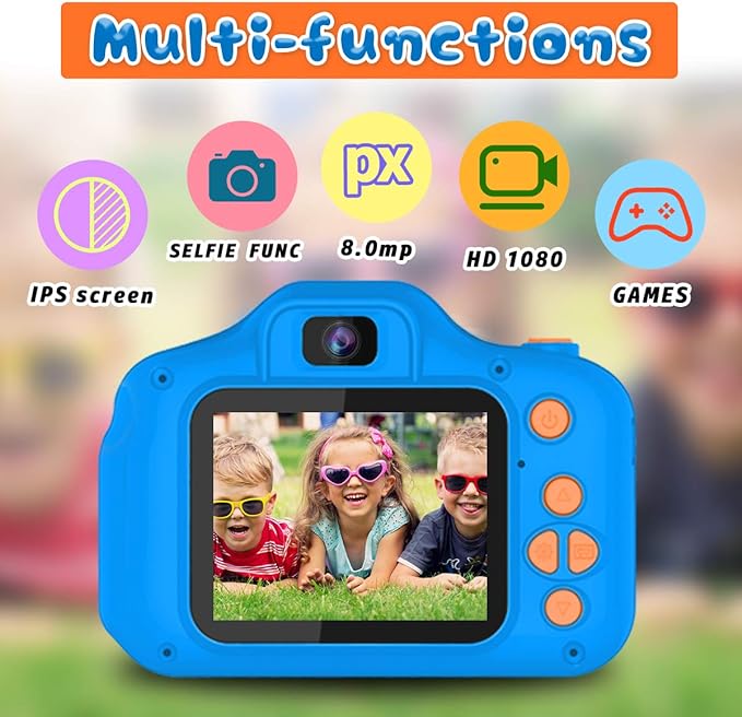 Seckton Upgrade Kids Selfie Camera, Christmas Birthday Gifts - Image 2