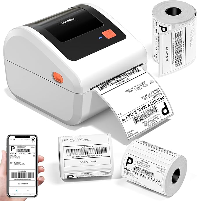 Bluetooth Shipping Label Printer by OmezizyLabelPrinter