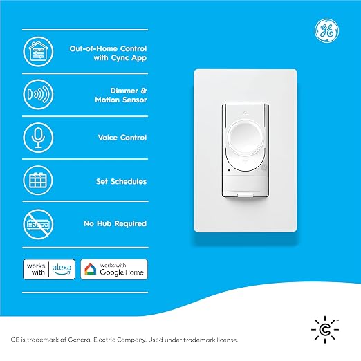 GE Lighting 48733 C by GE Smart Motion-Sensing Dimmer Switch - Image 2