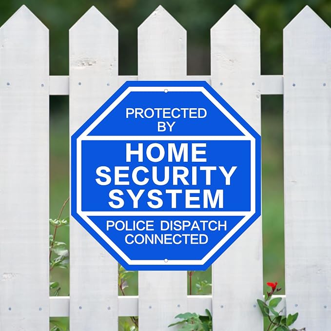 2Pack 10'' x 10'' Reflective Aluminum Home Security Sign, Weatherproof Yard - Image 6