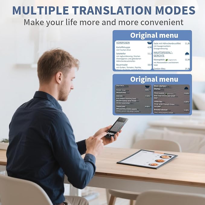 AI Language Translator Device, 2026 Upgraded No WiFi Needed, 150 Languages - Image 4