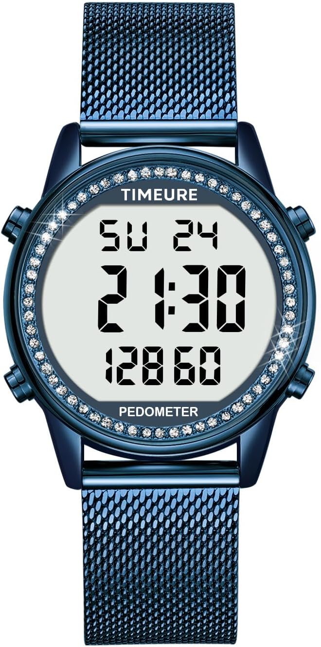 Women's Step Counter Pedometer Watch by TIMEURE