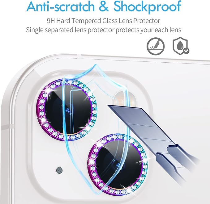Bling Diamond Individual Camera Lens Protector - Image 7