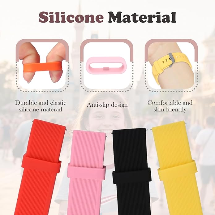 Multi-Color Band Keeper, Magic band locks, Silicone Fastener Rings Security - Image 2