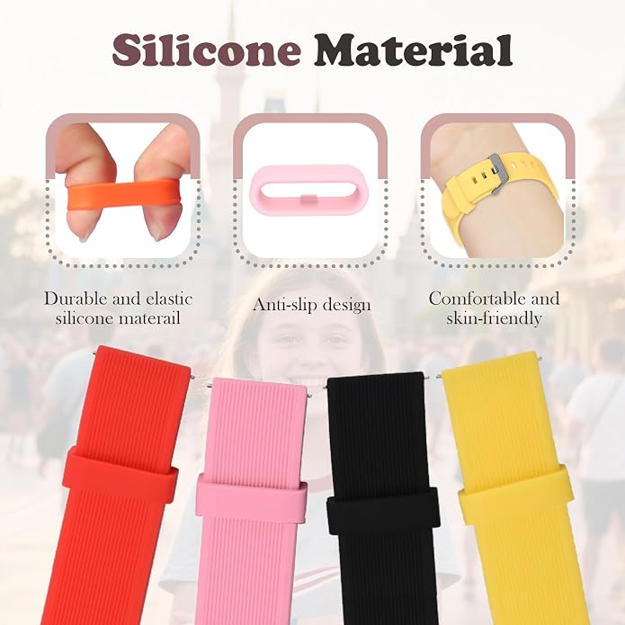 Multi-Color Band Keeper, Magic band locks, Silicone Fastener Rings Security - Image 2