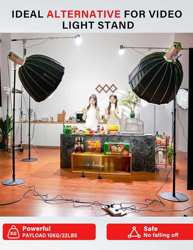 IFOOTAGE A400 Round Base Monopod Light Stand - Image 4