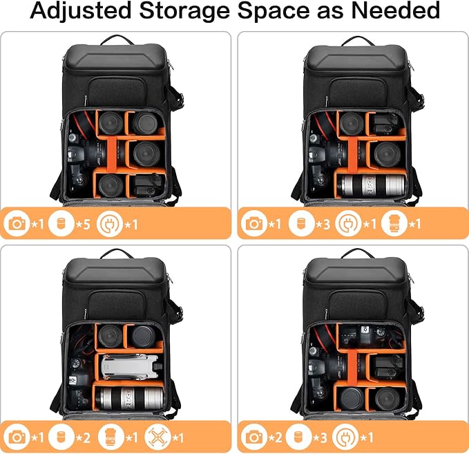 MOSISO Camera Backpack, DSLR/SLR/Mirrorless Photography Waterproof 17.3 inch - Image 3