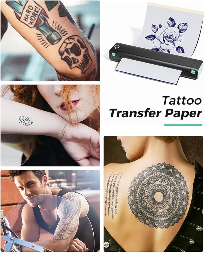 Phomemo Tattoo Stencil Printer, M08F Bluetooth Thermal Tattoo Printer - Image 8