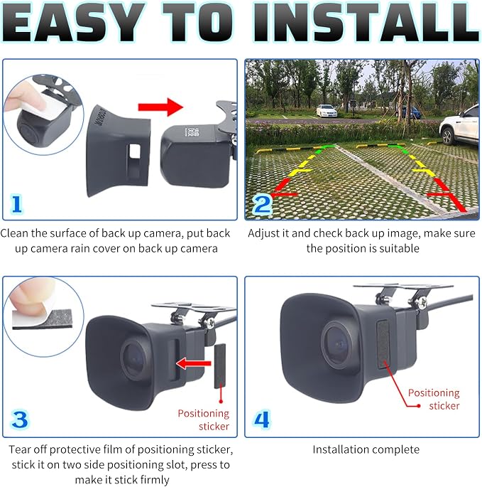 Car Backup Camera Rain Shield Silicone, Backup Camera - Image 6